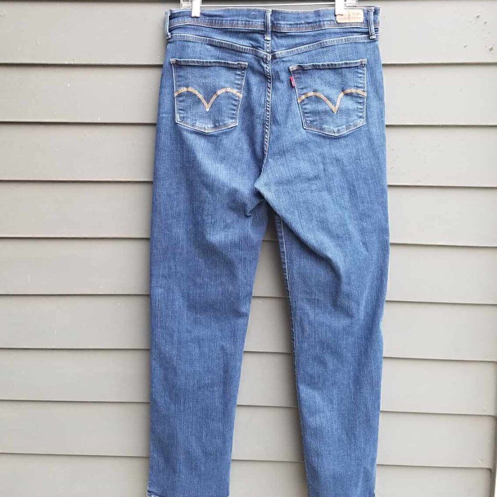 Levis 512 Perfectly Slimming Straight Leg Jeans size 16M - Picture 3 of 12